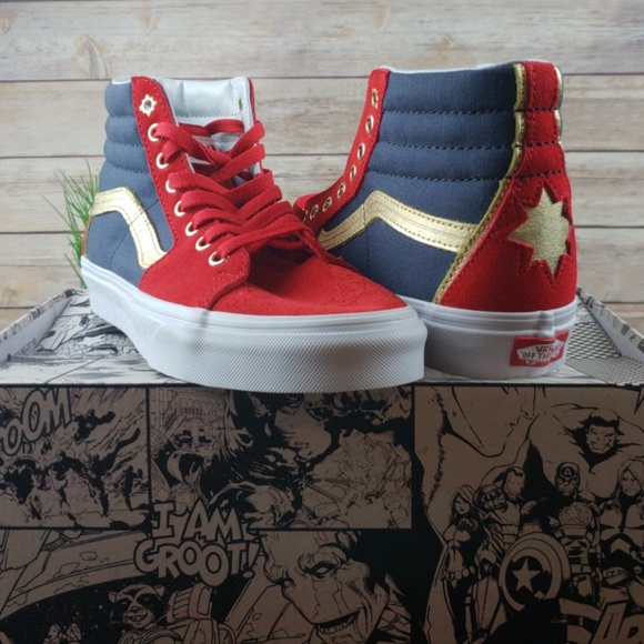 vans captain marvel shoes